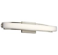 Elan Rowan 25.25 Inch LED Bathroom Vanity Light in Brushed Nickel