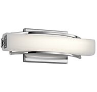 Elan Rowan 13.25 Inch LED Wall Sconce in Chrome