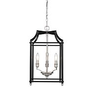 Golden Leighton 3 Light 22 Inch Pendant Light in Pewter