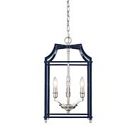 Golden Leighton 3 Light 22 Inch Pendant Light in Pewter