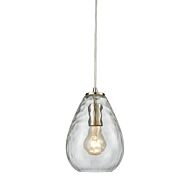 Lagoon 1-Light Mini Pendant in Satin Nickel