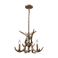 Elk 3-Light Chandelier in Wood Tone