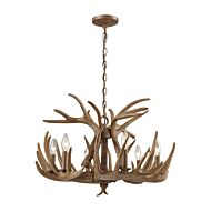 Elk 6-Light Chandelier in Wood Tone