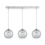 Watersphere 3-Light Pendant in Polished Chrome