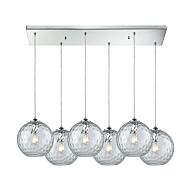 Watersphere 6-Light Pendant in Polished Chrome