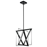 Axis LED Pendant in Matte Black by Kichler