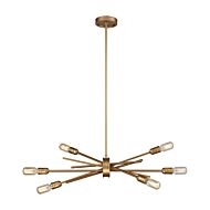 Xenia 6-Light Chandelier in Matte Gold