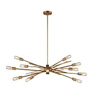 Xenia 10-Light Chandelier in Matte Gold