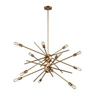 Xenia 12-Light Chandelier in Matte Gold