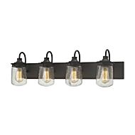 Hamel 4-Light Bathroom Vanity Light in Oil Rubbed Bronze