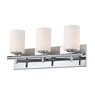 Barro 3-Light Bathroom Vanity Light in Chrome