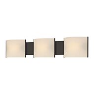 Pannelli 3-Light Bathroom Vanity Light in Oil Rubbed Bronze