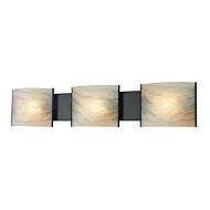 Pannelli 3-Light Bathroom Vanity Light in Oil Rubbed Bronze