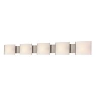 Pannelli 5-Light Bathroom Vanity Light in Stainless Steel