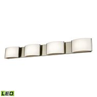 Pandora 4-Light LED Bathroom Vanity Light in Satin Nickel