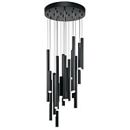 Soho LED Pendant in Black by Kichler