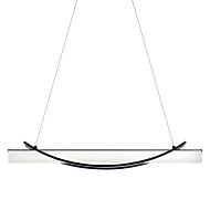 Rowan LED Linear Chandelier in Matte Black by Kichler