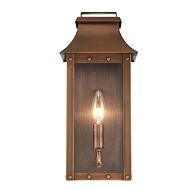 Manchester 1-Light Copper Patina Pocket Wall Light