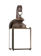 Sea Gull Jamestowne 13 Inch Outdoor Wall Light in Antique Bronze