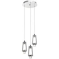 Ayse LED Pendant in Matte Black by Kichler