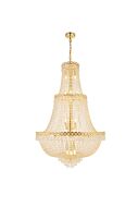 Century 17-Light Chandelier in Gold