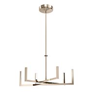 Priam 6-Light LED Chandelier in Polished Nickel