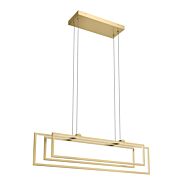 Jestin LED Linear Chandelier in Champagne Gold by Kichler