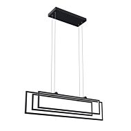 Jestin LED Linear Chandelier in Matte Black by Kichler