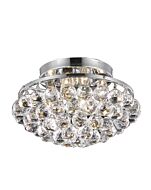 Corona 4-Light Flush Mount in Chrome