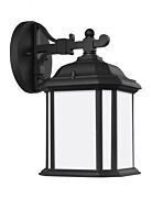 Sea Gull Kent 12 Inch Outdoor Wall Light in Black