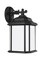 Sea Gull Kent 15 Inch Outdoor Wall Light in Black