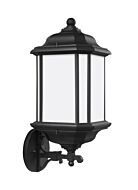 Kent 1-Light Outdoor Wall Lantern in Black