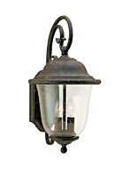 Sea Gull Trafalgar 2 Light 18 Inch Outdoor Wall Light in Oxidized Bronze