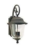 Sea Gull Trafalgar 3 Light 24 Inch Outdoor Wall Light in Oxidized Bronze