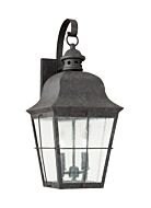 Sea Gull Chatham 2 Light 21 Inch Outdoor Wall Light in Oxidized Bronze