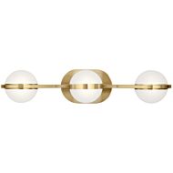 Brettin 3-Light LED Bathroom Vanity Light in Champagne Gold