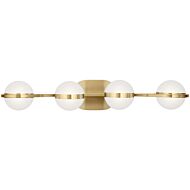 Brettin 4-Light LED Bathroom Vanity Light in Champagne Gold