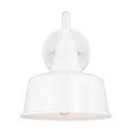 Barn Light 1-Light Outdoor Wall Lantern in White