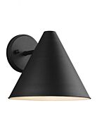 Sea Gull Crittenden 9 Inch Outdoor Wall Light in Black