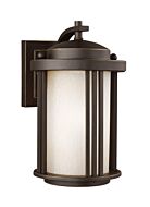 Crowell 1-Light Outdoor Wall Lantern in Antique Bronze