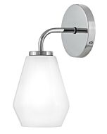 Gio 1-Light LED Bathroom Vanity Light in Chrome