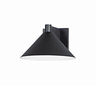 Conoid LED LED Outdoor Wall Sconce in Black by Maxim