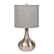 Table Lamp One Light Table Lamp in Brushed Polished Nickel by Craftmade