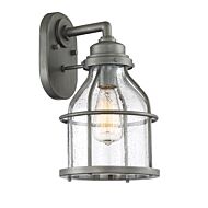 Brensten 1-Light Wall Lantern in Weathered Iron