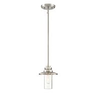 Dover 1-Light Mini Pendant in Satin Platinum