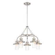 Dover 5-Light Chandelier in Satin Platinum