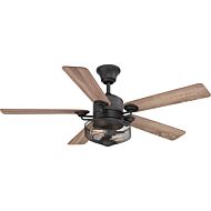 Greer 2-Light 54" Outdoor Ceiling Fan in Gilded Iron