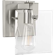 Glayse 1-Light Bathroom Vanity Light in Brushed Nickel