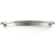 Apogee LED 1-Light LED Flush Mount in Brushed Nickel