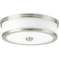 Bezel LED 1-Light LED Flush Mount in Brushed Nickel